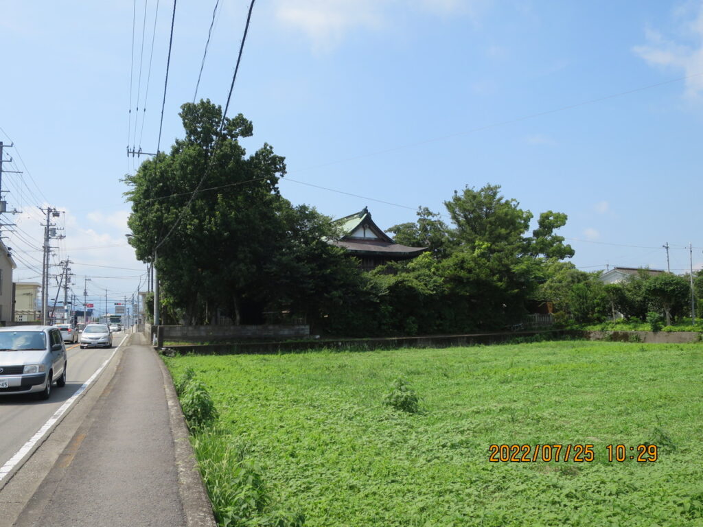 「住吉神社」（徳島県板野郡藍住町住吉）を北方向から見る